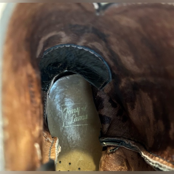 Tony Lama Men’s Nacogdoches Teju Lizard Black Leather Western Boot; Size 8.5D - Picture 14 of 16